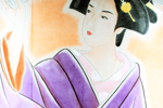 当社前の絵どうろう(拡大)