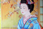当社前の絵どうろう